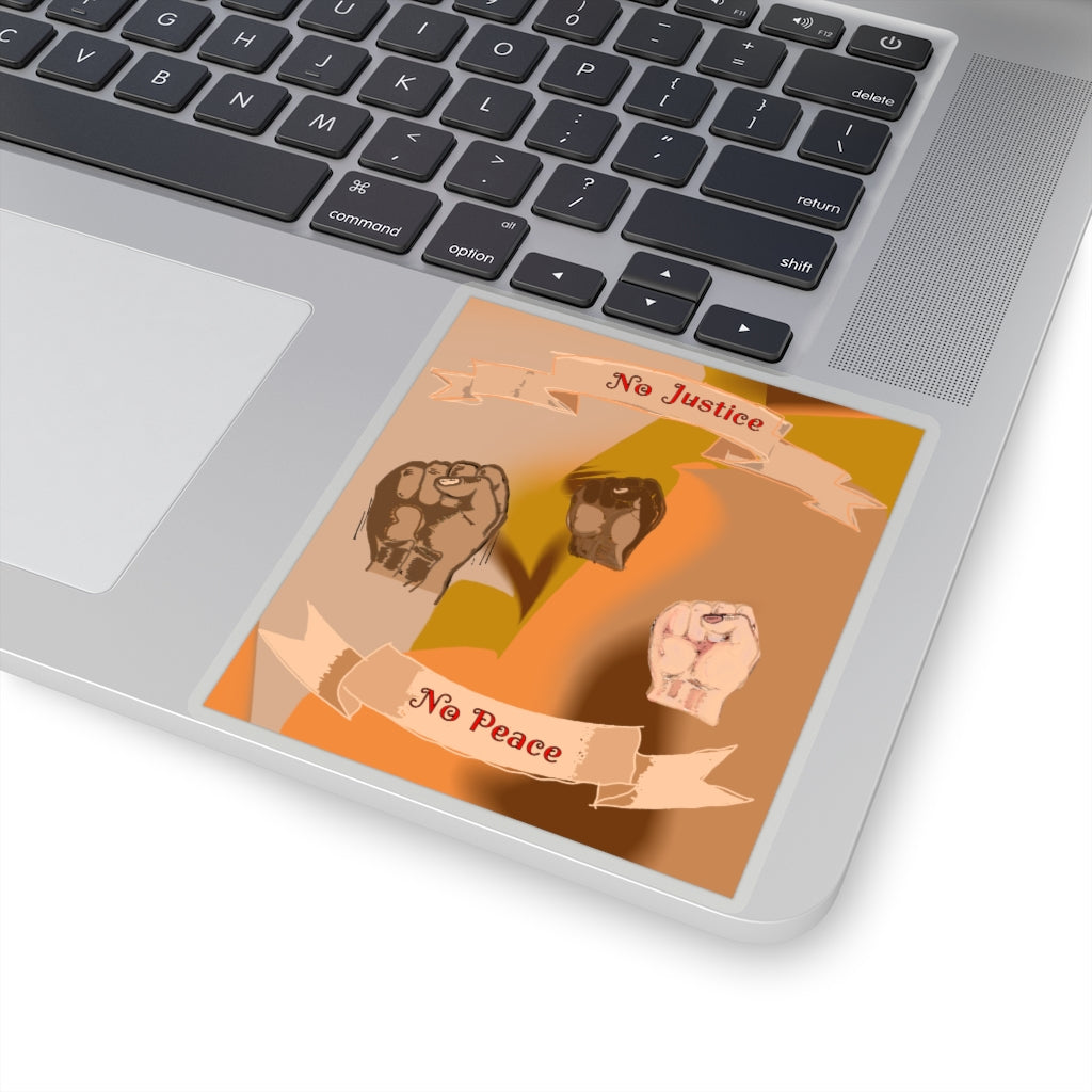 No Justice No Peace Kiss-Cut Stickers
