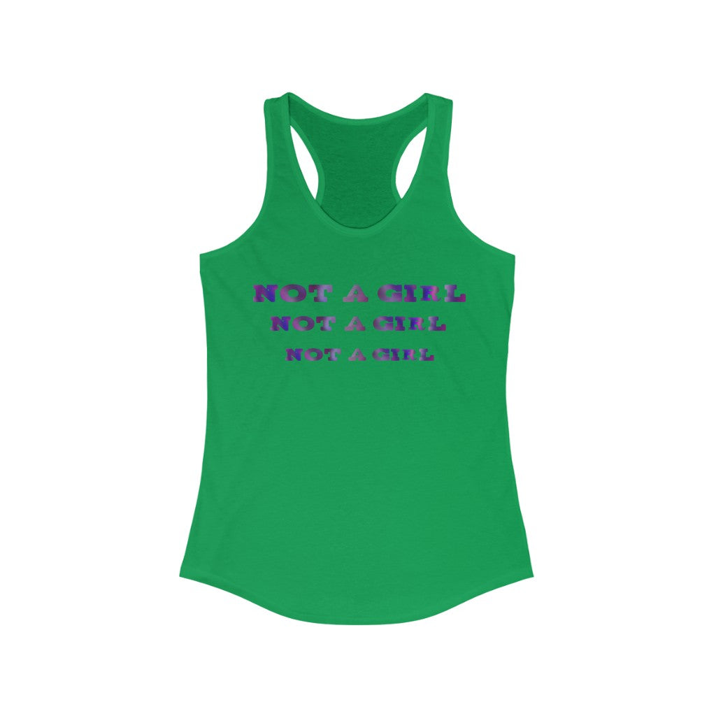 Not A Girl Racerback Tank