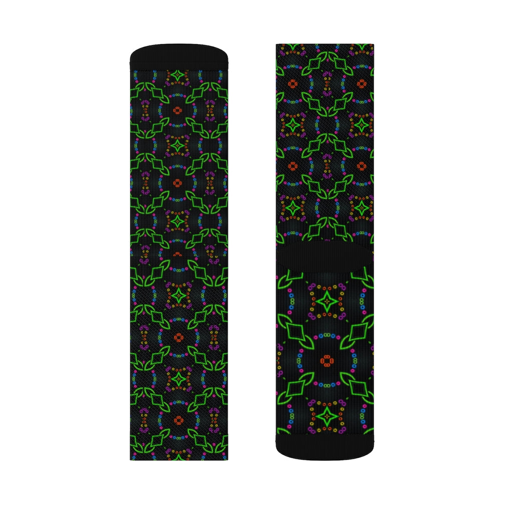 Neon Chainlink Sublimation Socks