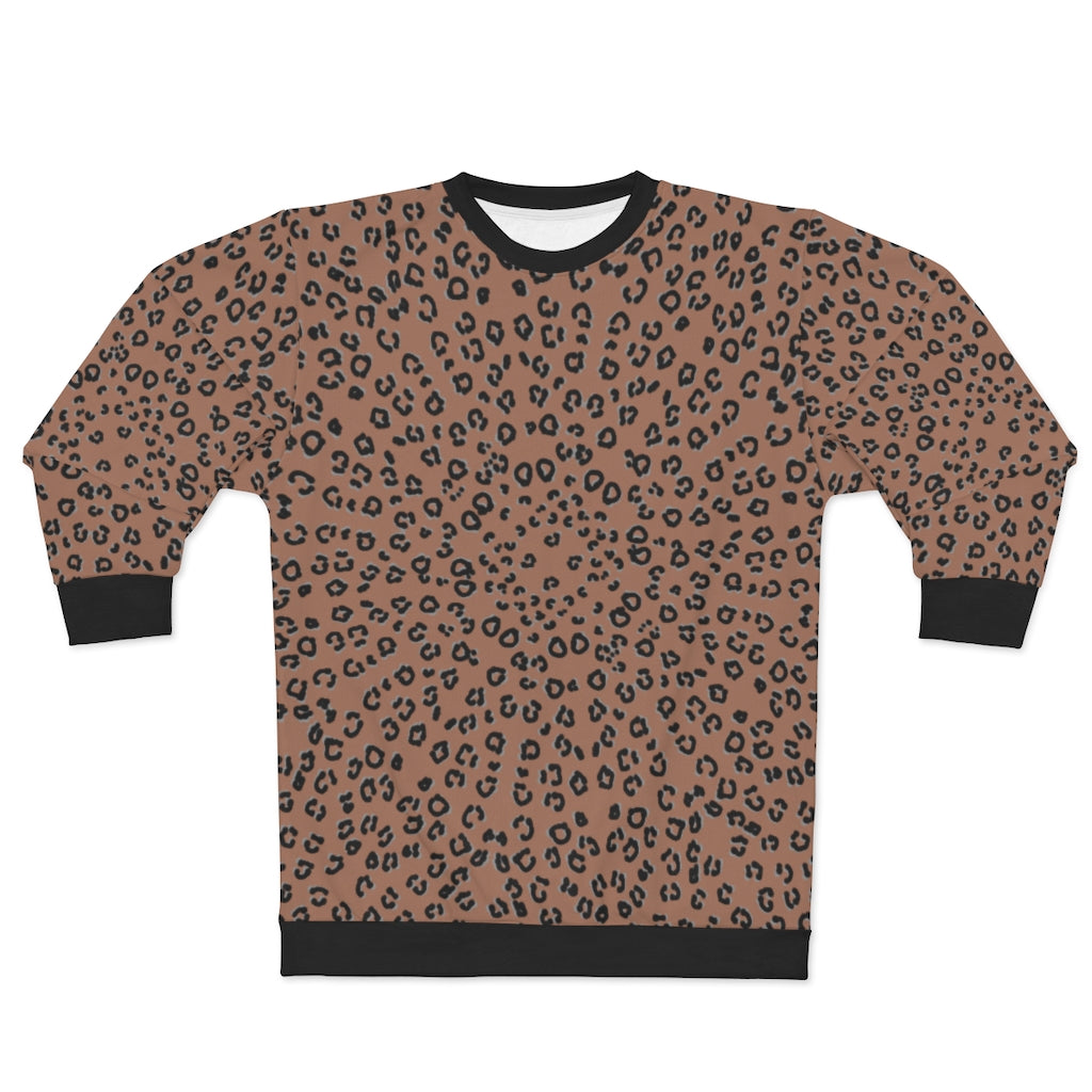 Brown Cheetah Sweatshirt