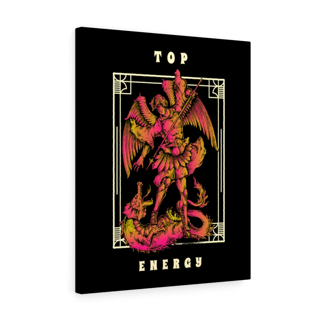 Top Energy Statue Stretched Canvas