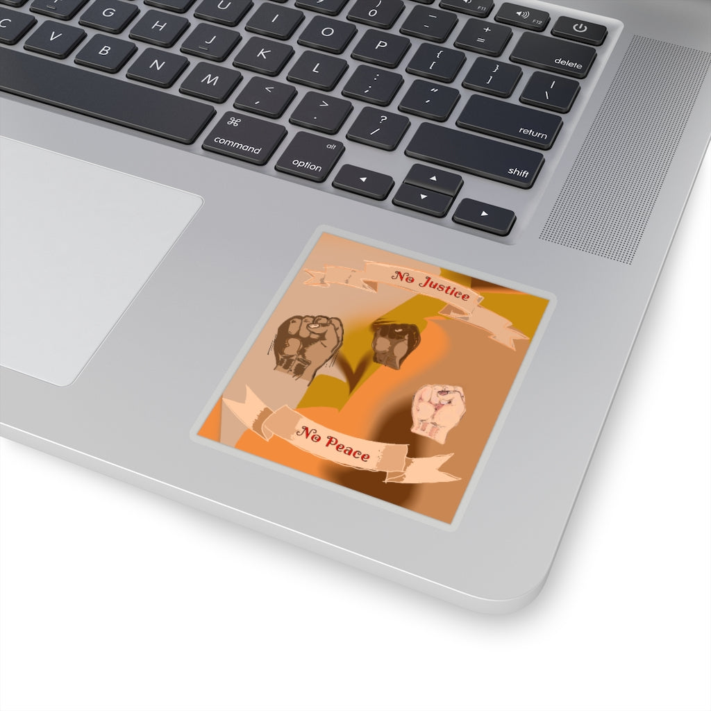 No Justice No Peace Kiss-Cut Stickers
