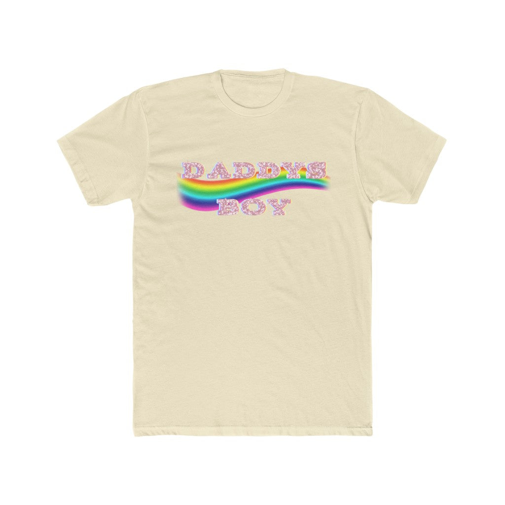Daddys Boy Rainbow Cotton Crew Tee
