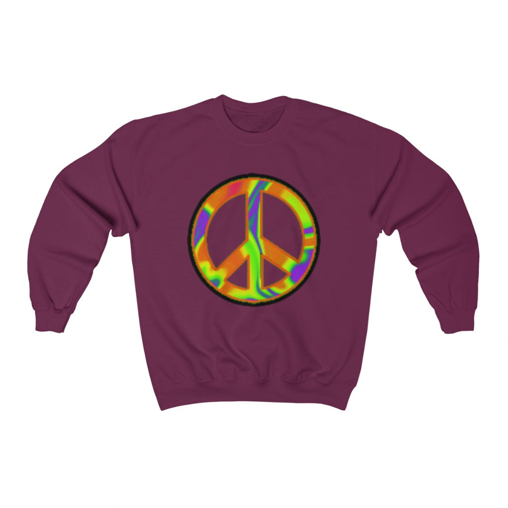 pixel peace sigil Crewneck Sweatshirt