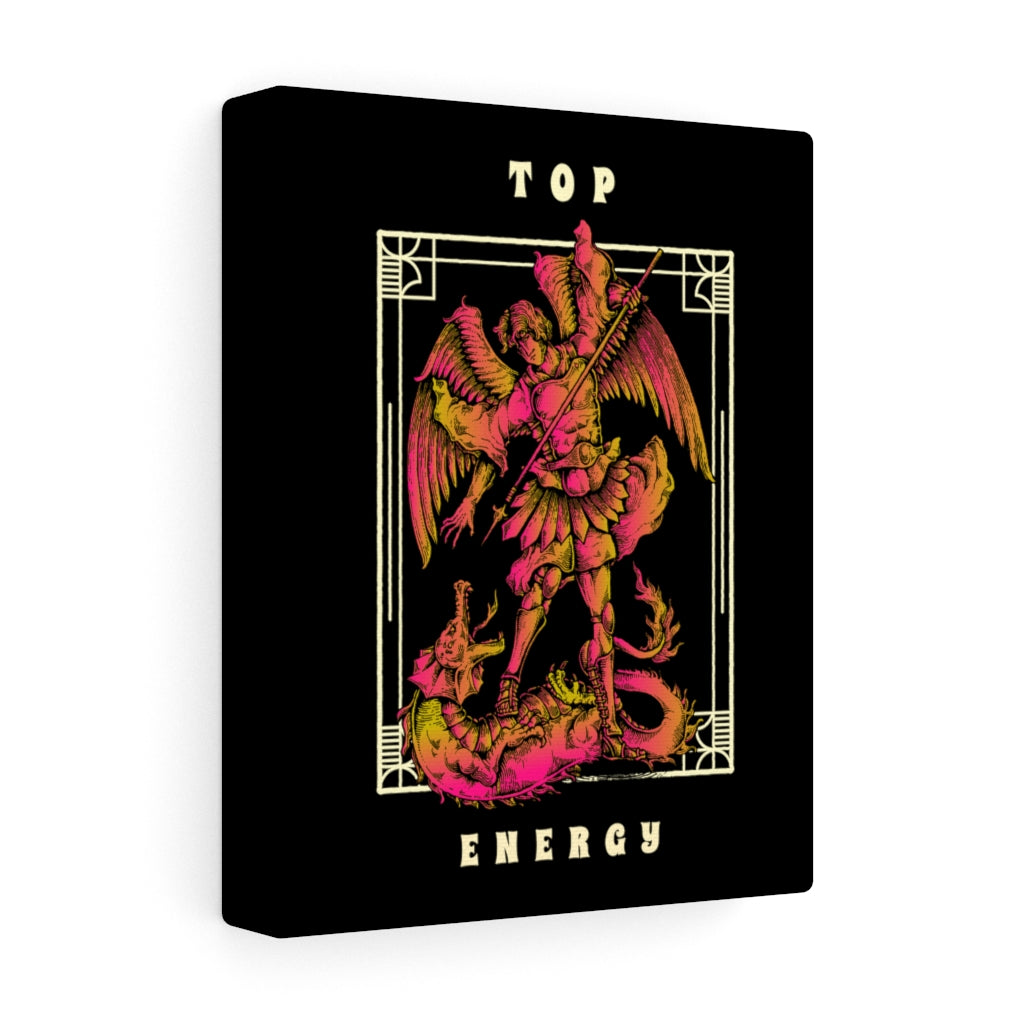Top Energy Statue Stretched Canvas