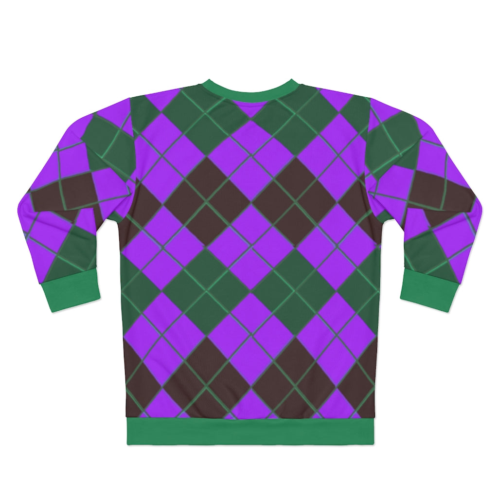 Blueberry Tincture Argyle Sweatshirt