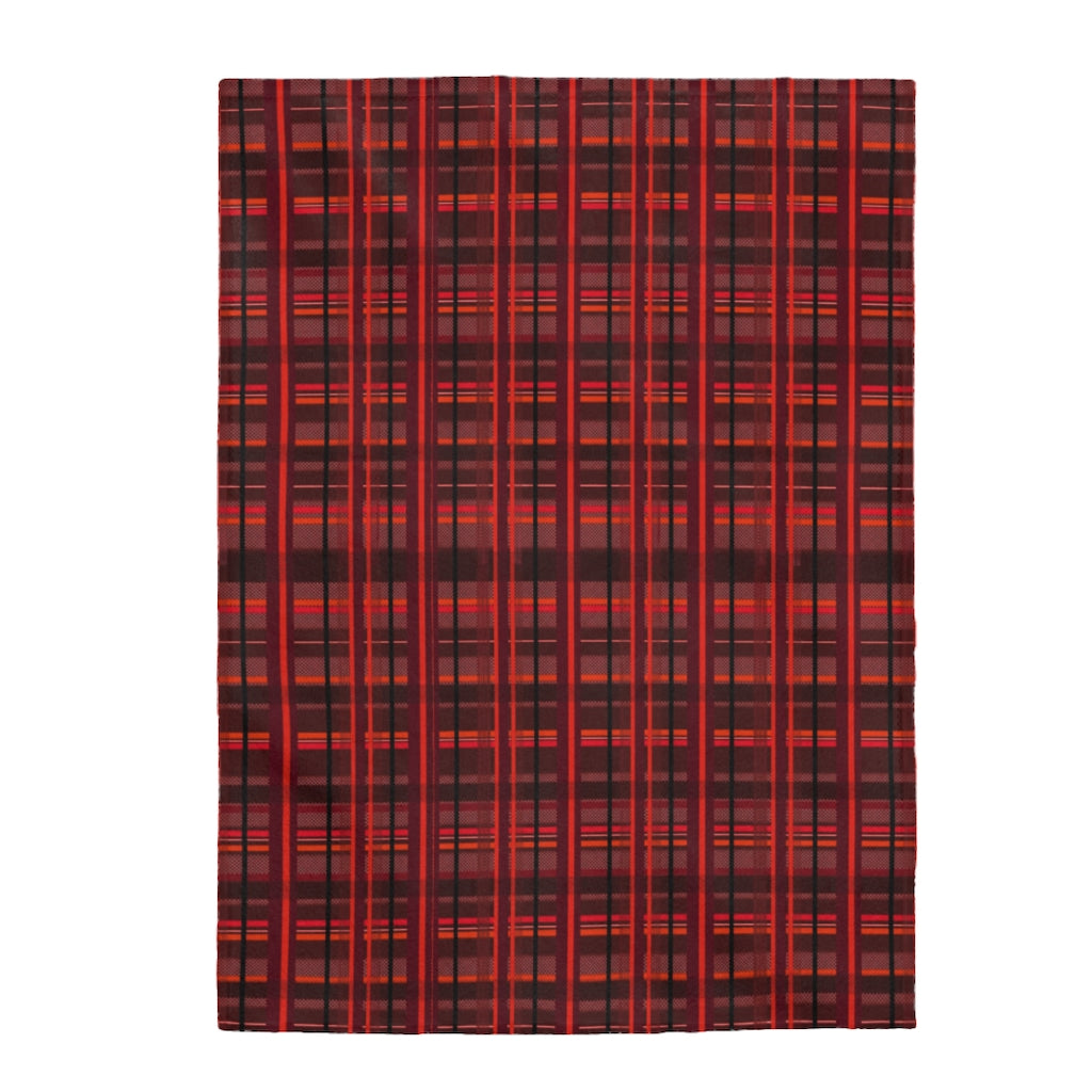 red black plaid Velveteen Plush Blanket