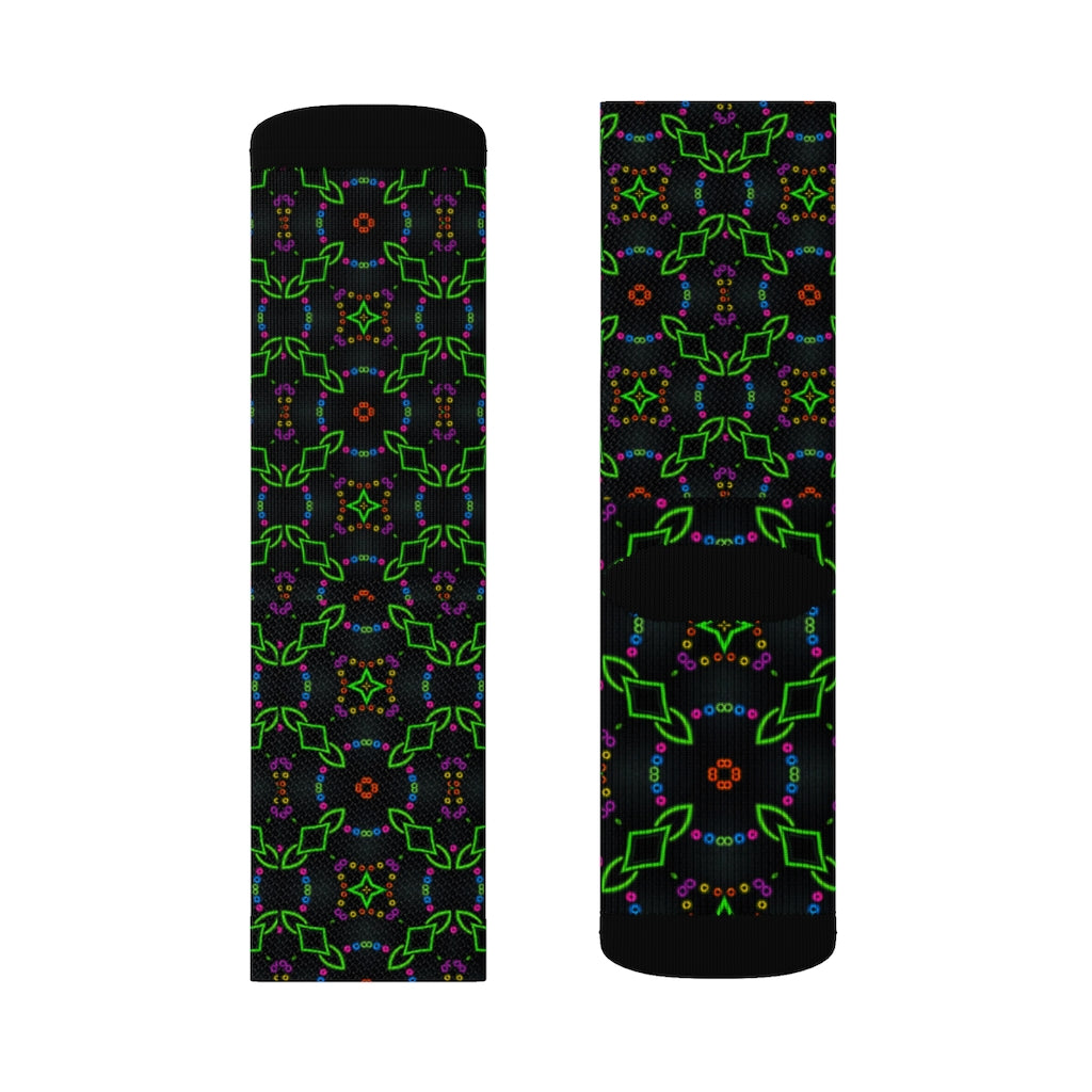 Neon Chainlink Sublimation Socks