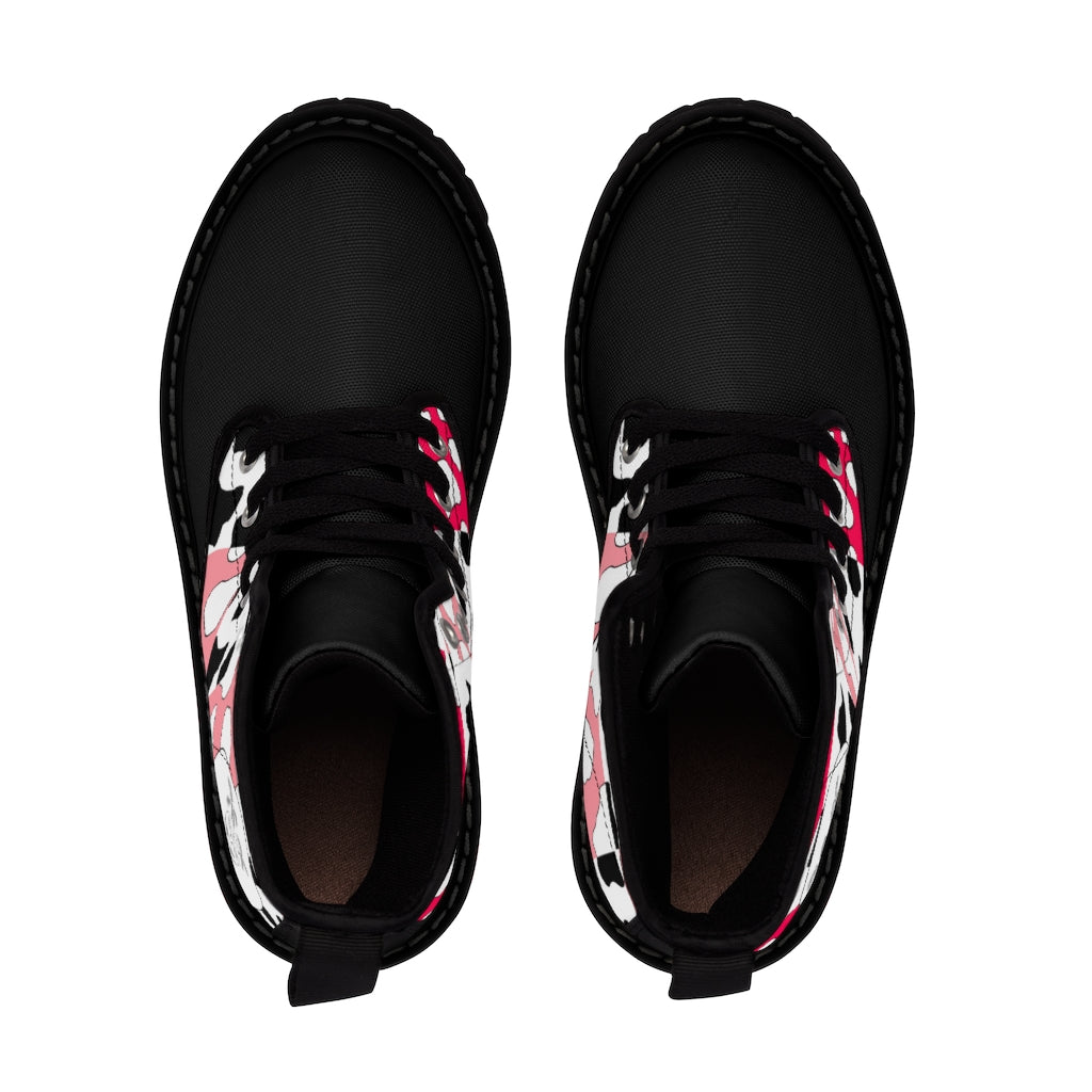 Cowboi Pink Large Sized Canvas Boots