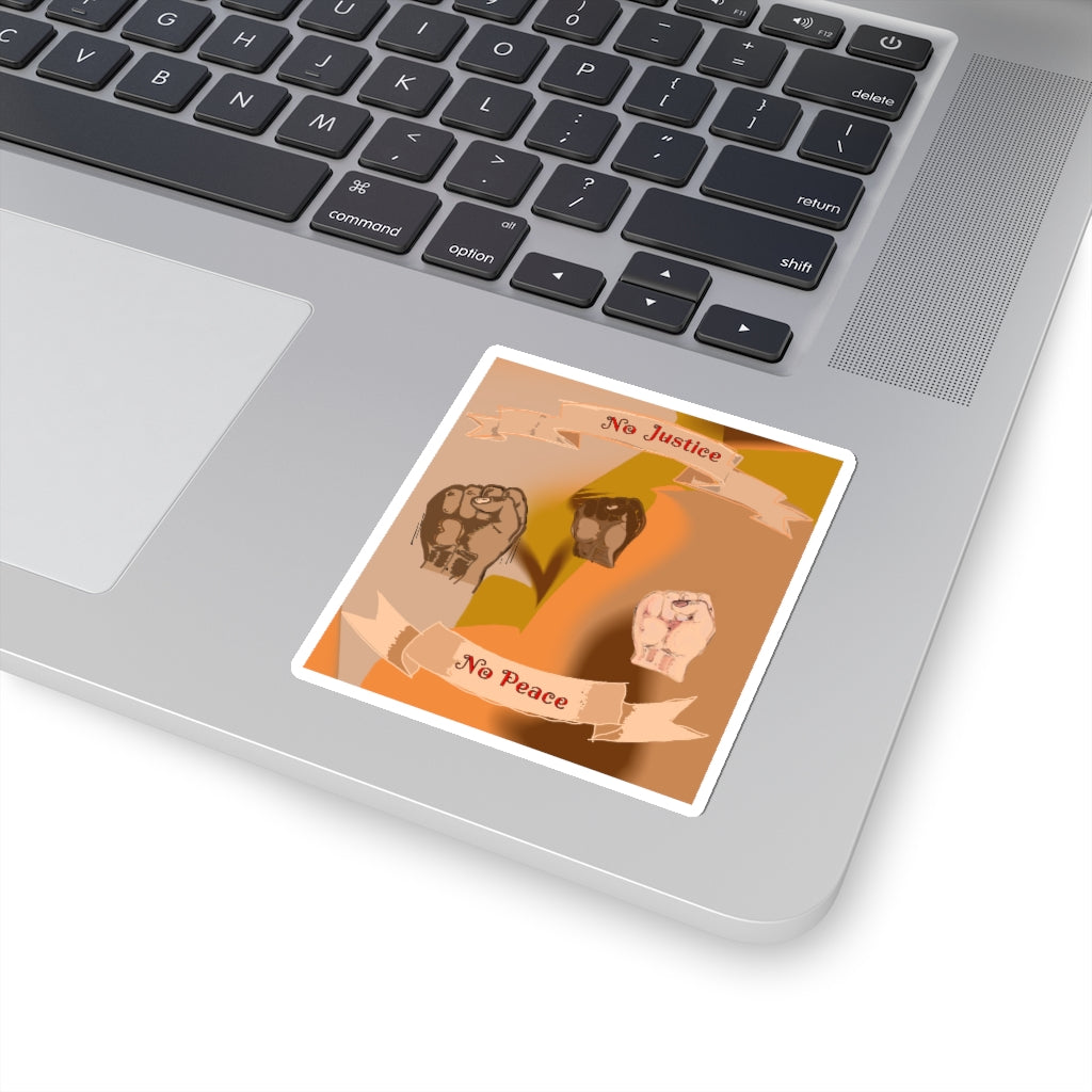 No Justice No Peace Kiss-Cut Stickers
