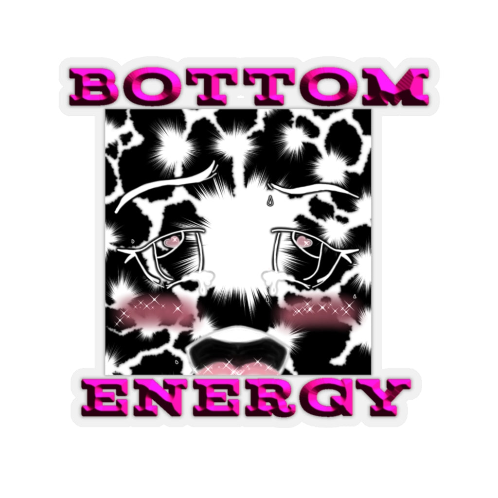 Bottom Energy Anime Face Kiss-Cut Stickers