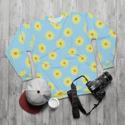 sky sunshine flowers Unisex Sweatshirt