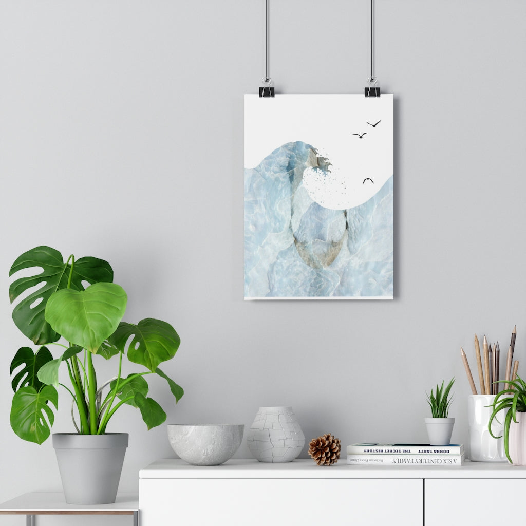 Blocked Wavve Giclée Art Print