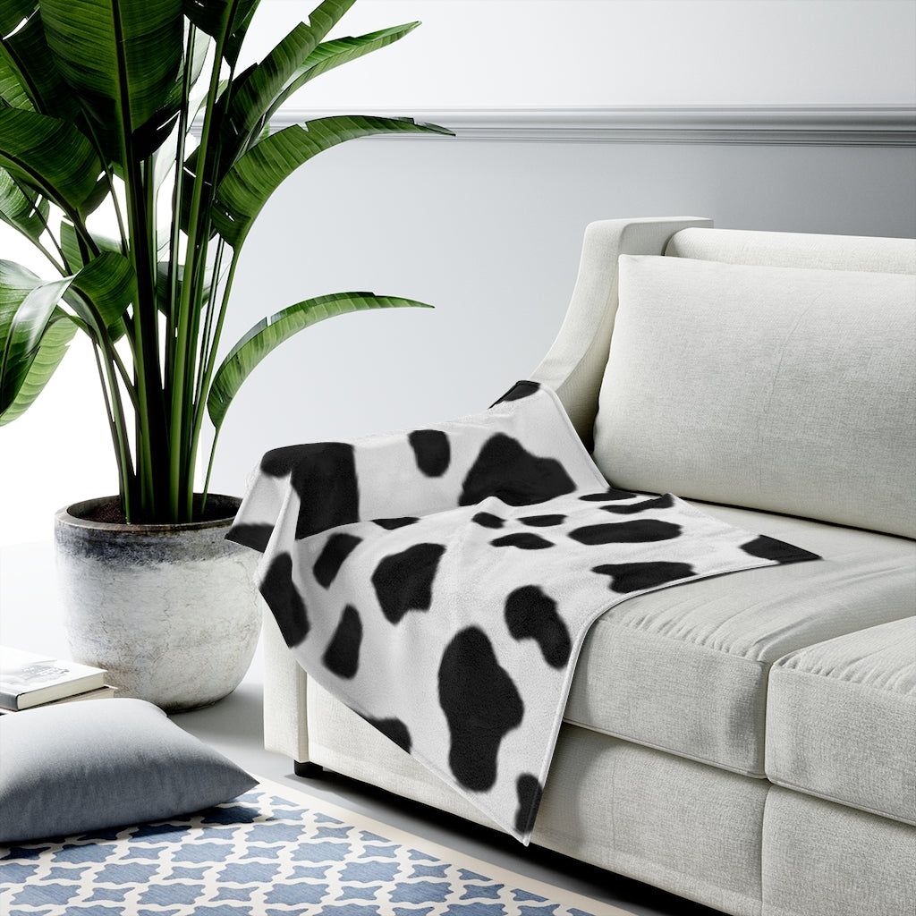 cow print Velveteen Plush Blanket