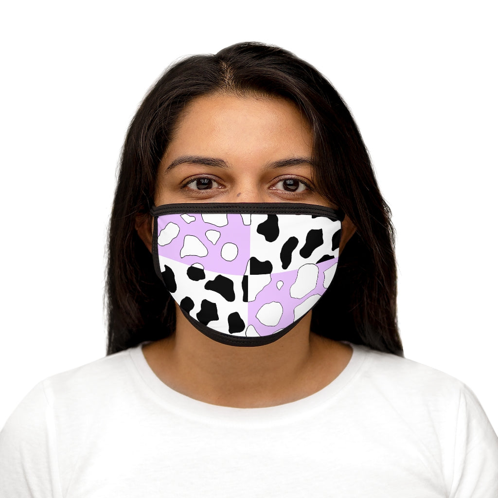 Softboi Purple cowboi Mixed-Fabric Face Mask
