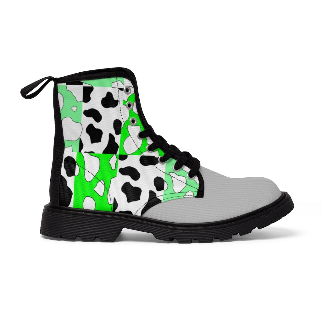 Cowboi Green Large Sized Canvas Boots