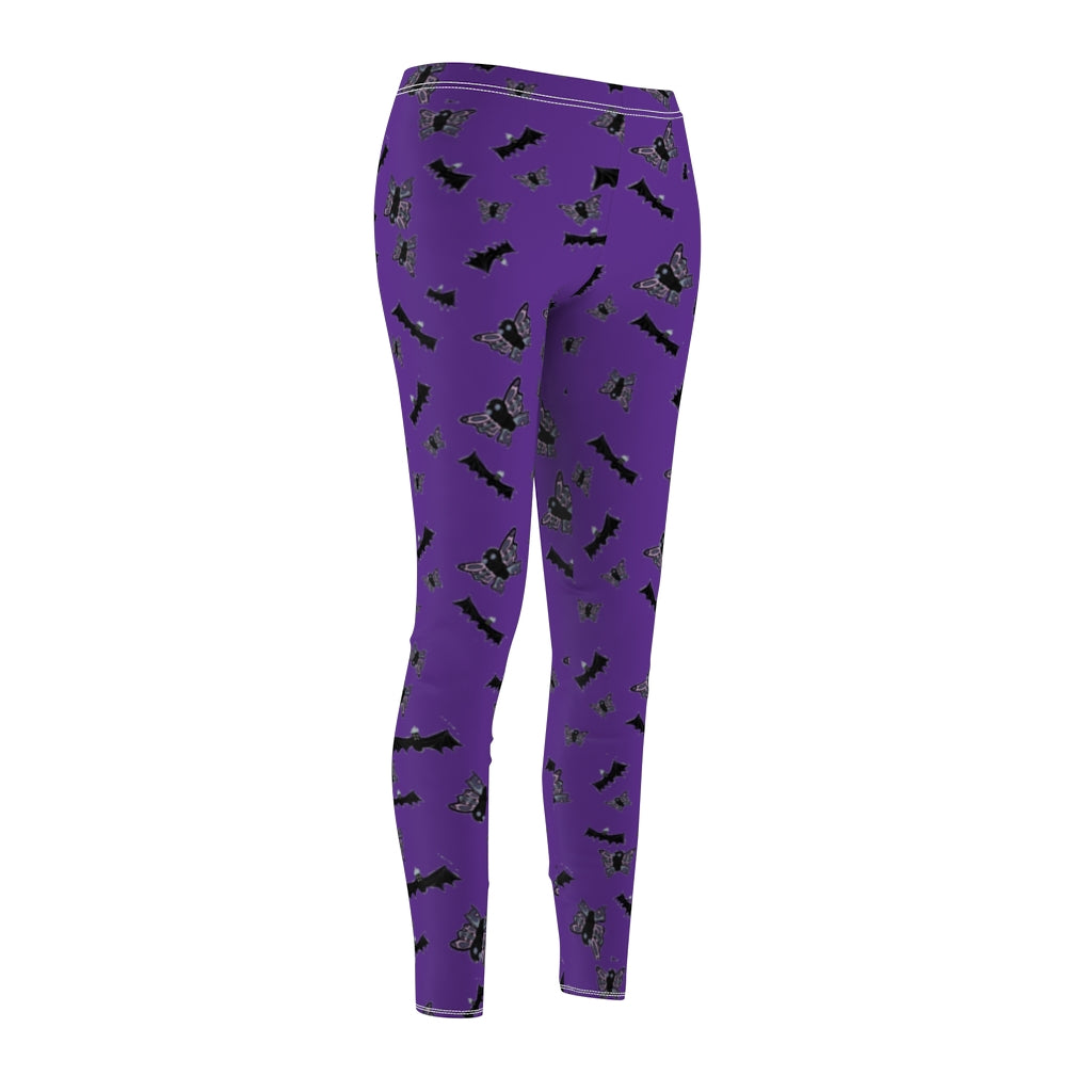 Purple Butterflies and Bats Leggings