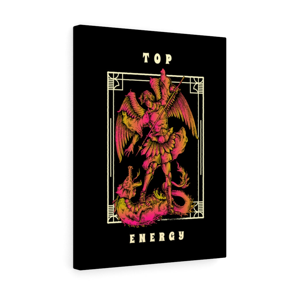 Top Energy Statue Stretched Canvas