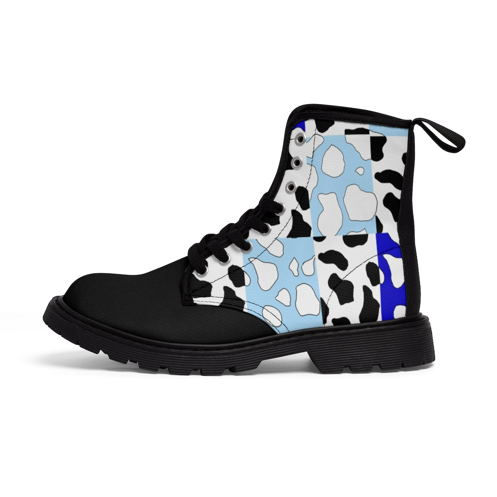 Cowboi Blue Large Sized Canvas Boots
