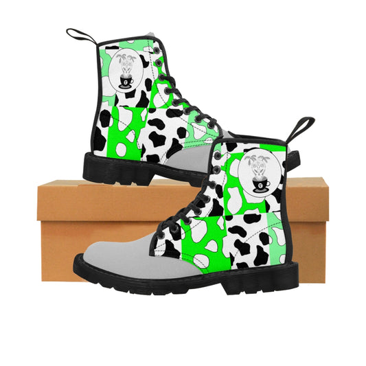 Cowboi Green Small Sized Canvas Boots