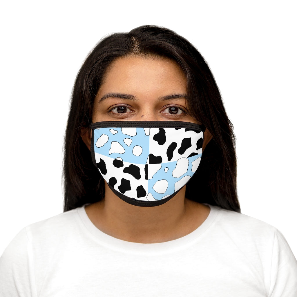 Softboi Blue Cowboi Mixed-Fabric Face Mask