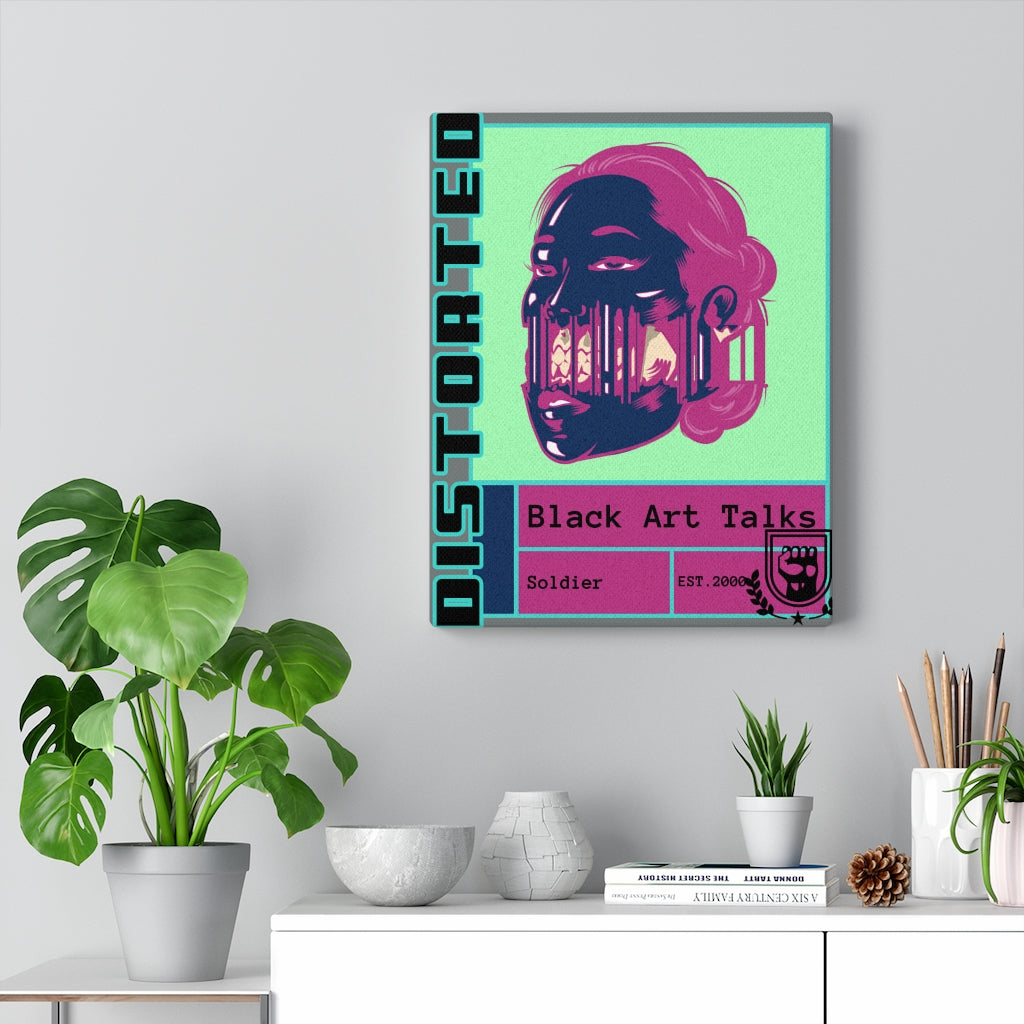 Black Art Talks Stretched Canvas