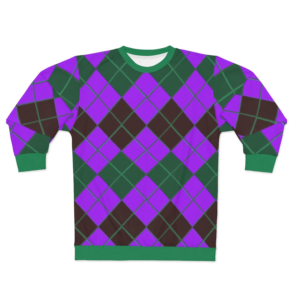 Blueberry Tincture Argyle Sweatshirt