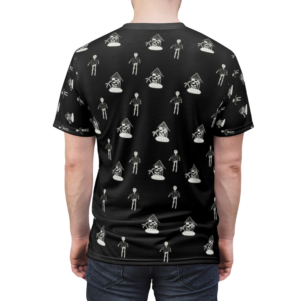 hawaiian skeleton Tee