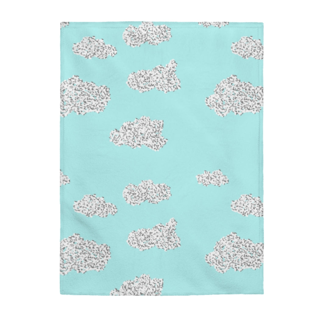 cubic cloud Velveteen Plush Blanket