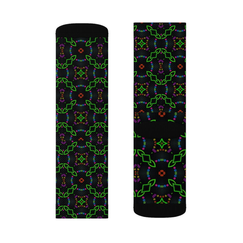Neon Chainlink Sublimation Socks