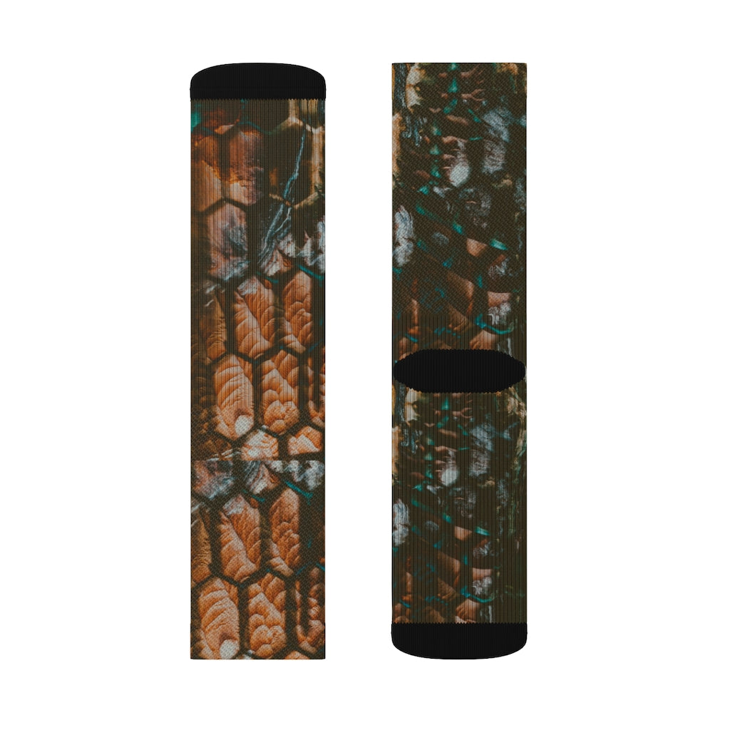 Dino Print Sublimation Socks