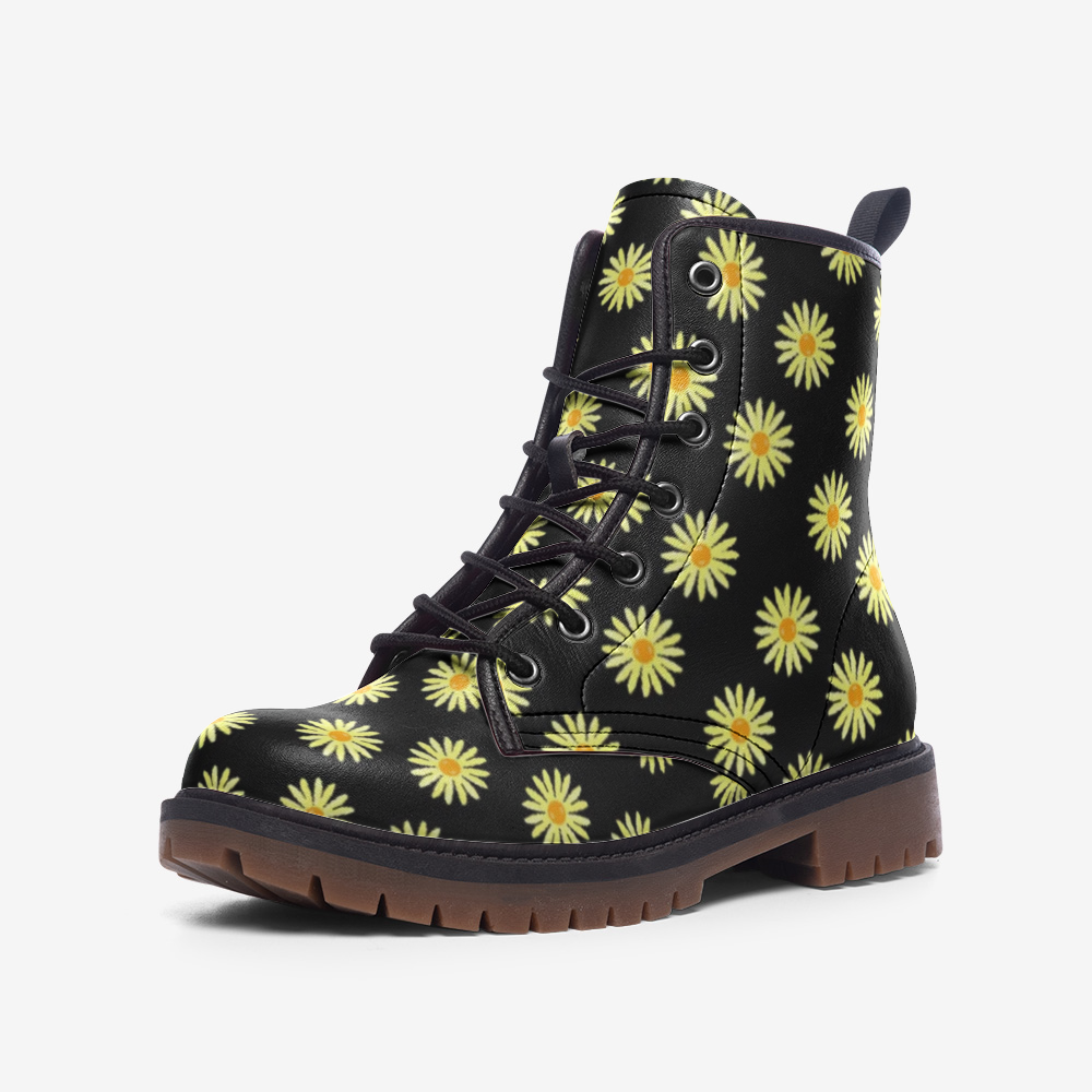 Darksky Sunshine Flower Leather Lightweight boots MT