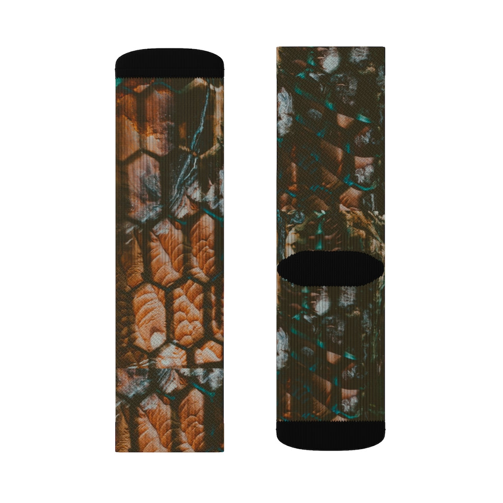 Dino Print Sublimation Socks