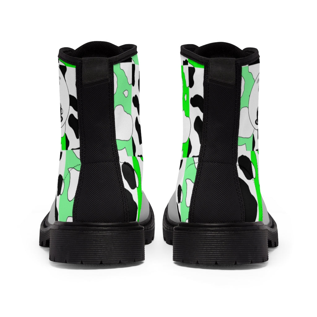 Cowboi Green Large Sized Canvas Boots