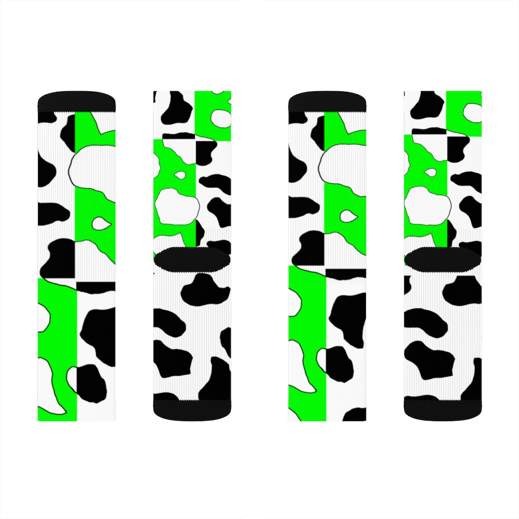 e-boy Green Cowboi Sublimation Socks