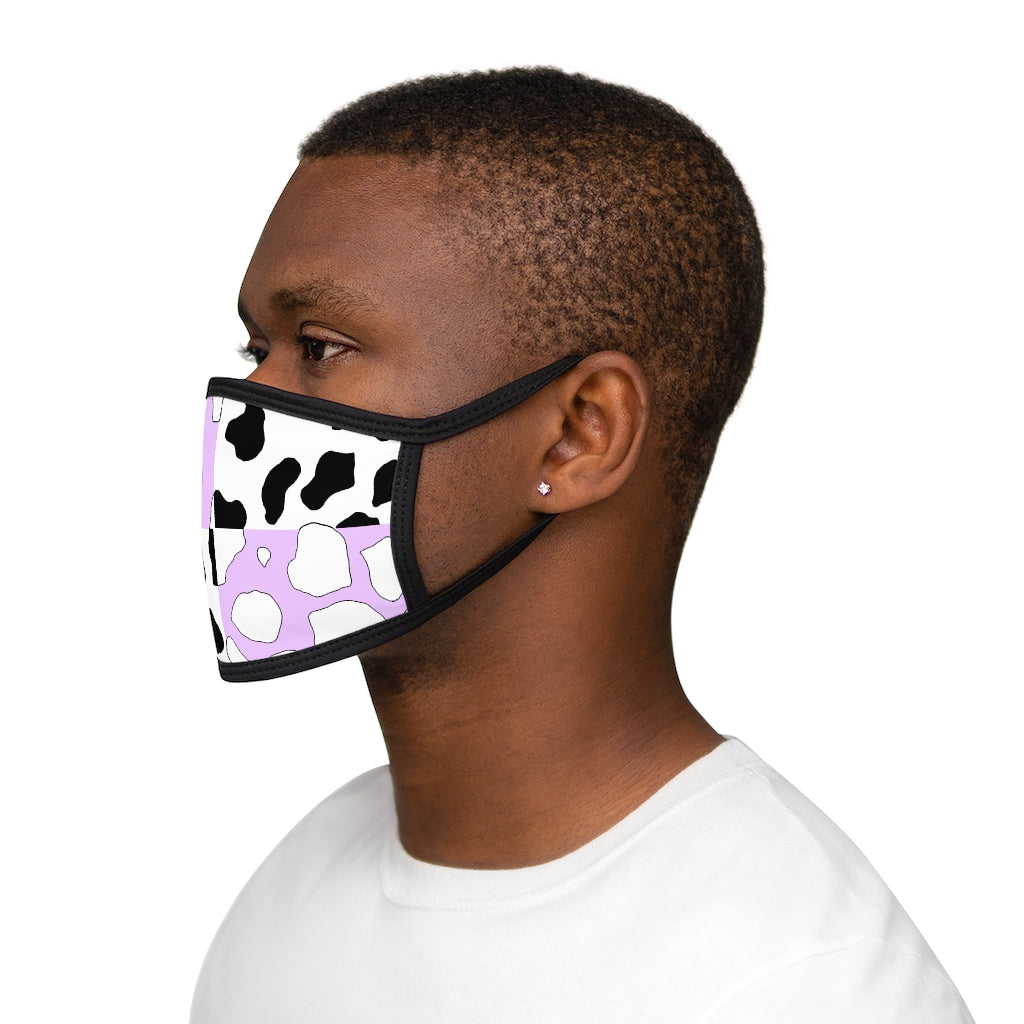 Softboi Purple cowboi Mixed-Fabric Face Mask