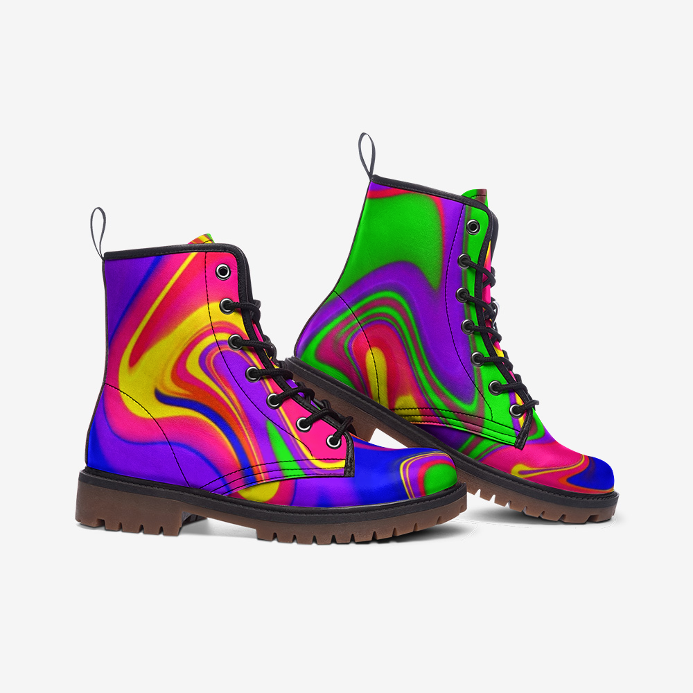 Neon Slick Leather Lightweight boots MT