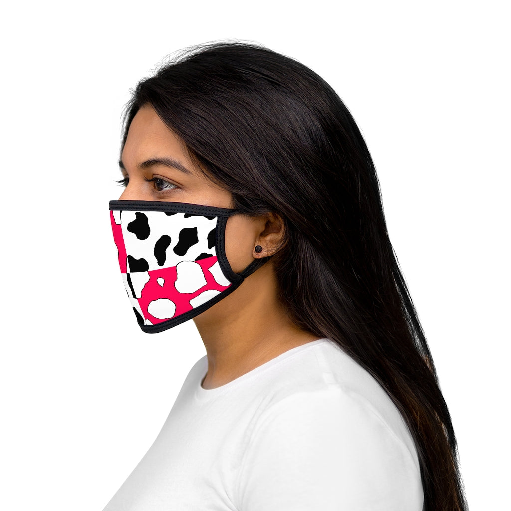 e-boy Pink Cowboi Mixed-Fabric Face Mask