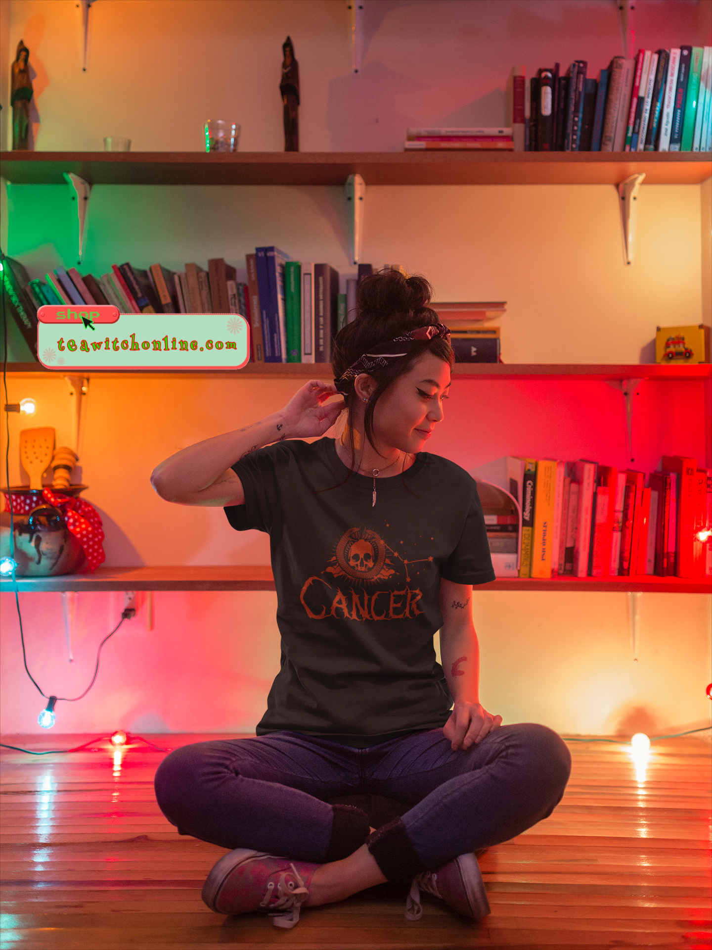 Cancer Metal Zodiac Cotton Tee