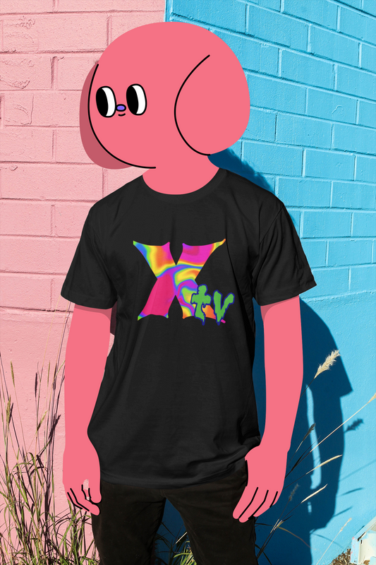 Neon Xtv Logo Cotton Crew Tee