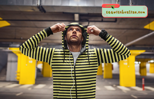 Bumblebee yellow stripe Zipper Hoodie