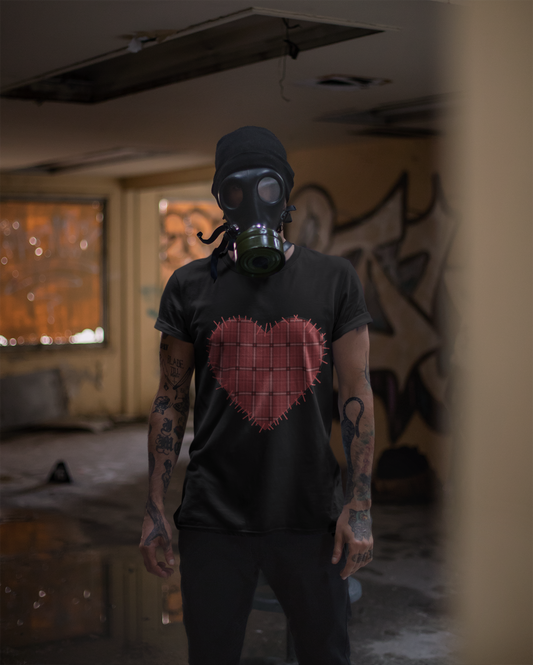 Club X Heart Patch Red Cotton Tee