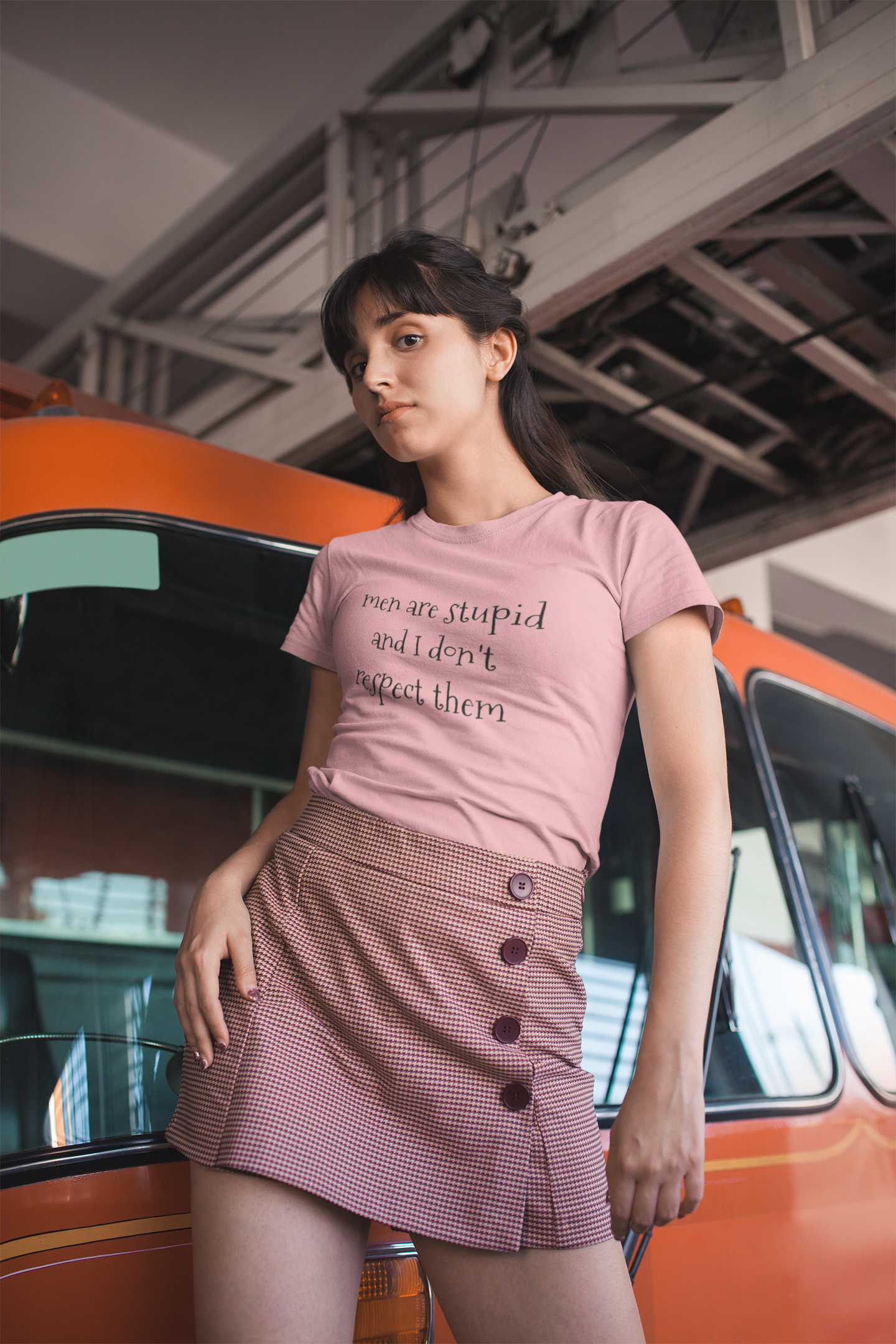 Men Are Stupid And I Don't Respect Them Cotton Tee