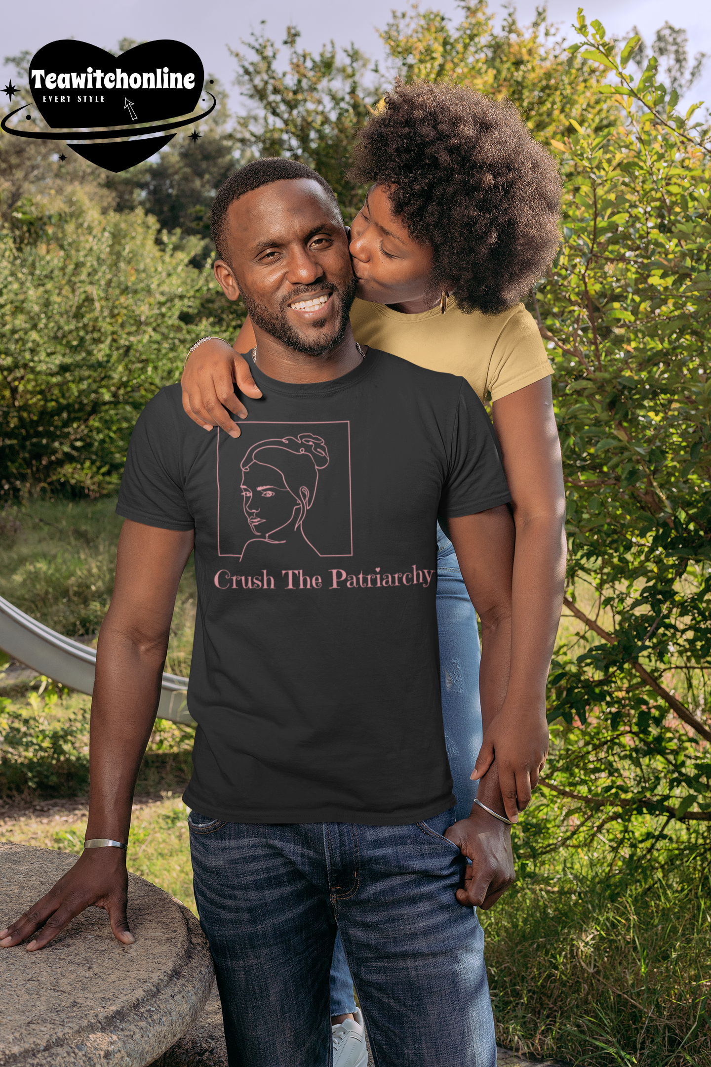 Crush The Patriarchy Pink Cotton Tee